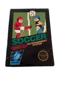 NES Nintendo Soccer Hang Tab Box 5-Screw Game w/ Manual Rare CIB - Picture 1 of 3