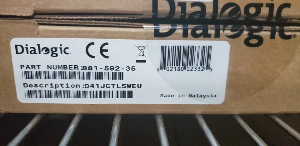 Dialogic D41JCTLSWEU - EURO- NEW SEALED (881-592) - Image 1 of 1