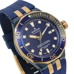 Edox Delfin Diver Date 300m waterproof men's 80110-357BURCA-BUIR from Japan Rare - Picture 1 of 5