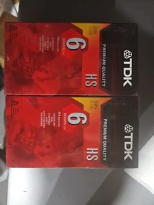 Set of 8 TDK T-120HS High Standard VHS 2-Video Tape Pack New Sealed - Picture 1 of 3