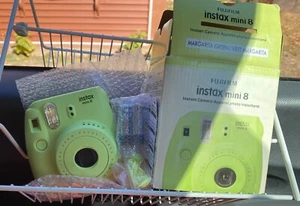 Fujifilm Instax Mini 8 Film Camera RARE Margarita Green Color New! Open Box - Picture 1 of 11