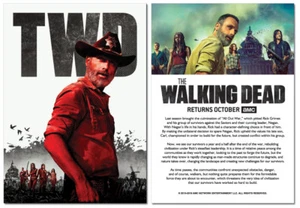 THE WALKING DEAD Season 9 - Promo Card - Rick Daryl Michonne Carol Maggie - Picture 1 of 1