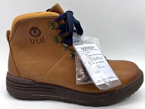 New 2018 ULU Crow II Mens US 9 Brown Leather Lace-Up Alcan Work Boots Open-Box - Picture 1 of 9