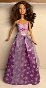 BARBIE DOLL : BARBIES BRUNETTE FRIEND TERESA FAIRYTALE PRINCESS PURPLE DRESS - Picture 1 of 3
