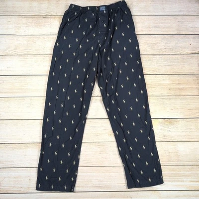 Polo Ralph Lauren Sleepwear Pants All Over Pony Print Mens Medium M Pajama - Image 1 of 4