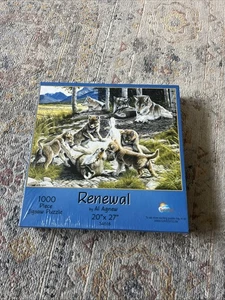 Sunsout Renewal by Al Agnew Wolves 1000 piece Puzzle NEW SEALED - Picture 1 of 4