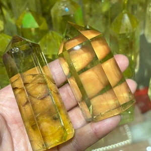 2.2LB Top Natural Citrine Quartz Crystal Mineral Specimen Healing Decor 5PCS+ - Picture 1 of 16