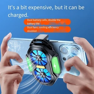Portable Phone Cooling Device with Effective Heat Dissipation and RGB Lighting - Picture 1 of 14
