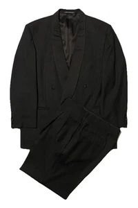 Ermenegildo Zegna Double-Breast Super 100’S 2-Piece Men Tuxedo Suit Size 44R-34 - Picture 1 of 24