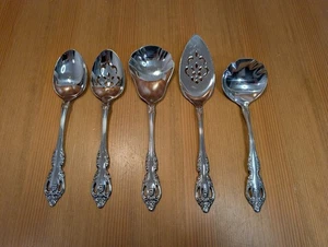 Oneida Community Brahms Edelstahl 5tlg Servierset Löffel Gabel Schöpfkelle Kuchen sehr guter Zustand - Bild 1 von 8