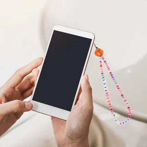 Handyriemen Perlenbesetzter Handyanhänger Umhängeband Für Telefone - Photo 1 sur 12