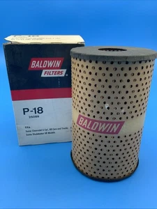Baldwin P18 Lube Oil Filter Fits Chevy 1958-69 6 Cyl V8 Cars & Trucks  - Picture 1 of 10