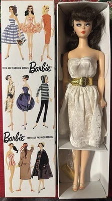 1993 35th Anniversary Barbie-Brunette Wearing Vintage Party Dress - Image 1 of 4