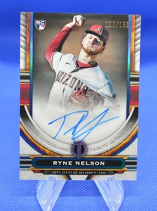 Tarjeta Topps Tribute Ryne Nelson 2023 azul automático/150 #TA-RN Arizona Diamondbacks - Imagen 1 de 2