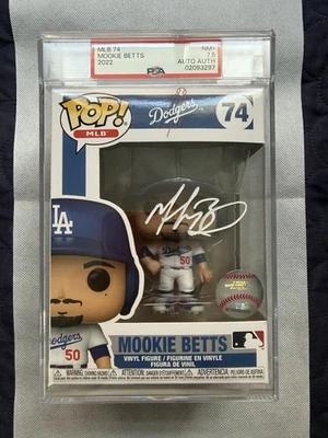 Mookie Betts Signed Los Angeles Dodgers Funko Pop PSA /DNA 7.5 - Image 1 of 4