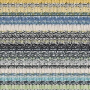 Laines Du Nord :: Algodón Inca #06:: Hilo 100% Algodón Medianoche-Apio-Crudo-Azul - Imagen 1 de 5