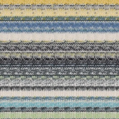 Laines Du Nord ::Inca Cotton #06:: 100% Cotton yarn Midnight-Celery-Ecru-Blue - Image 1 of 4