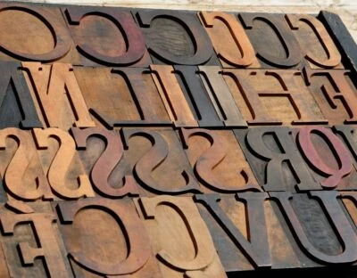 Rare font Wood Type character - You Choose "your" letter -Letterpress wooden  - Image 1 of 4