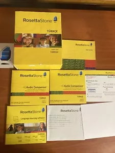 Rosetta Stone Homeschool Turkish Level 1-2 Set CD ROM Set Version 3 - Picture 1 of 18