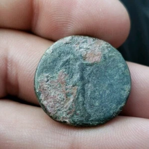 Trajan Dupondius 98-117AD Rome mint.Av. laur.head right arc.Victory flying left - Picture 1 of 2