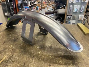 Ribbed Front Fender Harley Softail Wide Glide Chopper Custom FXST 21" wheel 4" W - Picture 1 of 10