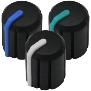 Manopole di controllo mixer DJ D180 piccole rivestimento in gomma - pomello volume mixer albero a D 6 mm - Foto 1 di 4