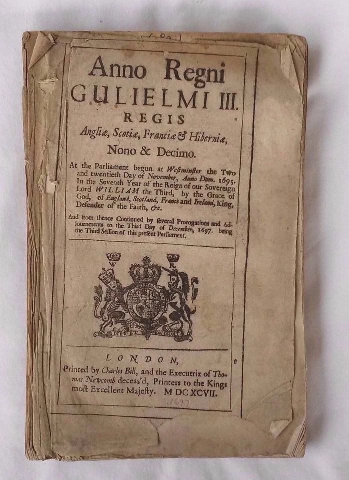 1697 Kingdom of WILLIAM III AND ANNE- Anno Regni Gulielmi III, London, Very Rare - Image 1 of 4