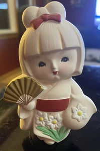 japanese kabuki girl Geisha girl doll Kawail cute 5 inches  - Picture 1 of 9