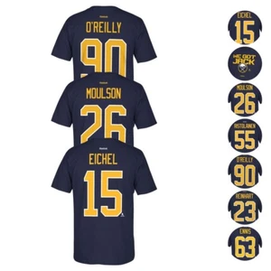 Buffalo Sabres NHL Reebok Player Name & Number Team Premier Jersey T-Shirt Men's - Picture 1 of 27