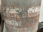 VINTAGE Antique Eagle Galvanized Steel Gas Can 5 Gallon Wood Handle GOOD COND