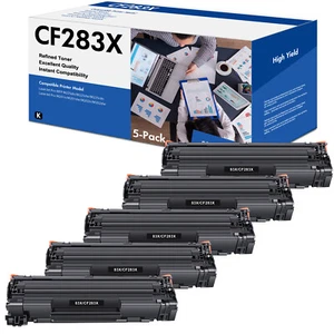 5PK CF283X Toner Cartridge For HP 83X LaserJet Pro M225dn M225dw M225rdn M201n - Picture 1 of 8