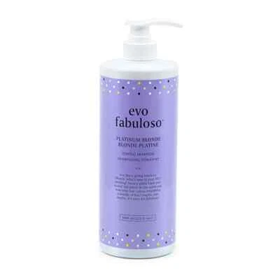 Evo Fabuloso Platinum Blonde Toning Shampoo 1L/1000ml to tone blonde/ grey hair - Image 1 of 4
