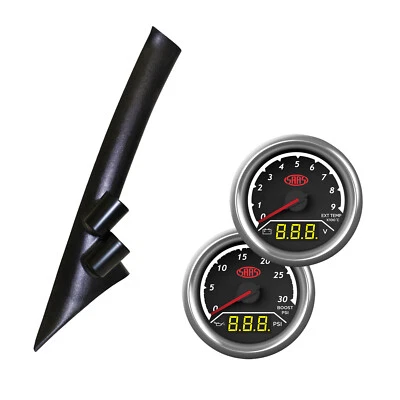 Mazda BT50 UP 2011-2015 Pillar Pod con calibre 2 en 1 Ext Temp Volts Boost Oil Press Foto 1 de 4