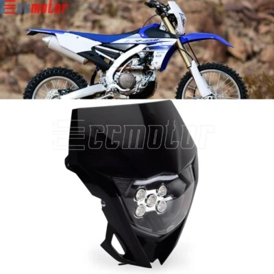 Lámpara de faro LED de motocross para Yamaha WR450F WR450 WR250F YZ125 YZ450FX Foto 1 de 4