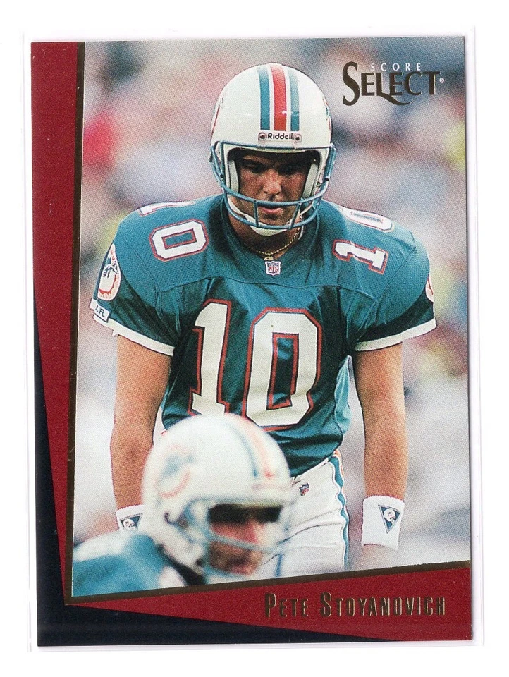 Football Card - 1993 Pete Stoyanovich 200 - Miami Dolphins Score Select - Image 1 of 1