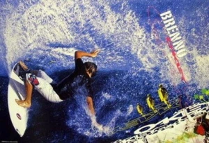 OAKLEY 2005 BRENNO Dorrington Surfing promo poster Excellent New Old Stock - Picture 1 of 1