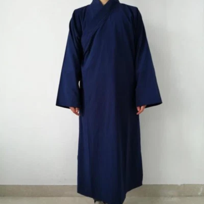 Hombres Shaolin Budista Wudang Bata Taoísta Algodón Kung Fu Ala Chun Tai Chi Uniforme Foto 1 de 4