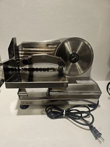 Waring Pro Stainless Steel Electric Food Meat Slicer FS800 Commercial Heavy Duty - Picture 1 of 10