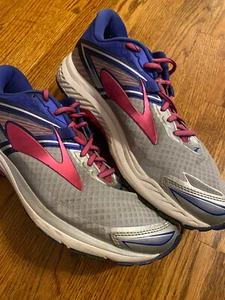 Brooks Ravenna 8 Womens Gray Blue Pink Running Shoes Lace Up Sneakers Size 10.5 - Picture 1 of 8