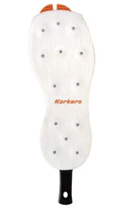 KORKERS OmniTrax v3.0 Interchangeable Studded Felt Sole, Gray/Orange - Picture 1 of 3