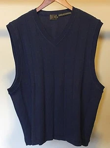 Calvin Klein Men's Blue Cashmere Vest - Picture 1 of 4