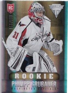 2013-14 Panini Titanium Draft Position #185 Philipp Grubauer 6/100 RC
