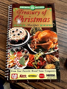 Treasury of Christmas Recipes Favorite All Time Nestle Duncan Hines Karo Borden✔ - Picture 1 of 5