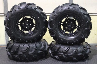KAWASAKI BRUTE FORCE 750 26" MAXXIS ZILLA  ATV TIRE & VIPER BLK WHEEL KIT IRS1CA - Image 1 of 4