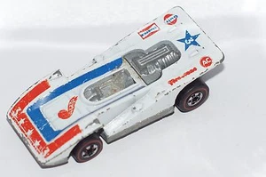 ORIGINAL Hot Wheels Redline - Steam Roller - White 3 - Metal Base - Hong Kong - Picture 1 of 12