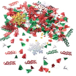 50g Christmas Table Confetti Pentagram Santa Merry Christmas Letters Pine DIY - Picture 1 of 2