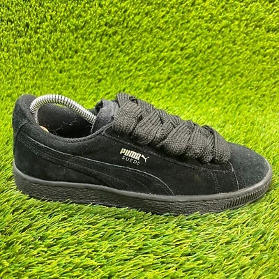Замшевые классические черные спортивные повседневные туфли для ходьбы для мальчиков размер 7Y Puma - Изображение 1 из 4