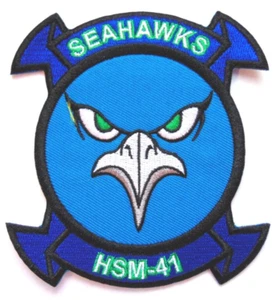 USMC HSM 41 Helicopter Maritime Strike Squadron 41 Bügelbild/Aufnäher Patch - Bild 1 von 1