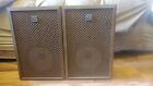 Sony Vintage Bookshelf or Wall Hanging Speakers Wood Grill Made in Korea 8 ohm