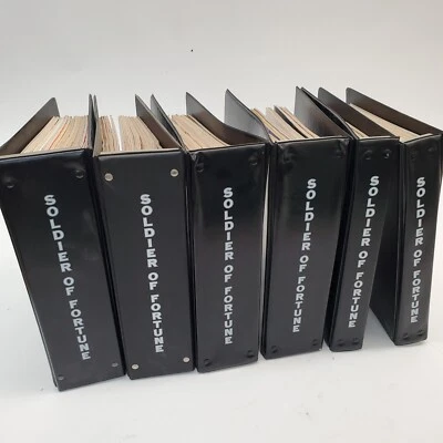 🔥 Soldier of Fortune Magazine Lot 59 Issues 1975–1990 in 6 Binders Vintage SOF - Image 1 of 4